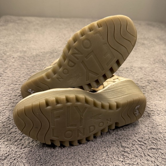 Fly London Yuke Wedge Sandals Womens Size 38 Leather Lace Up Gladiator Shoes - Picture 8 of 11